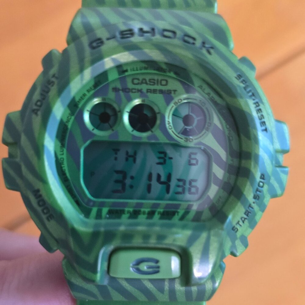 zebra camo limited casio G Shock watch
